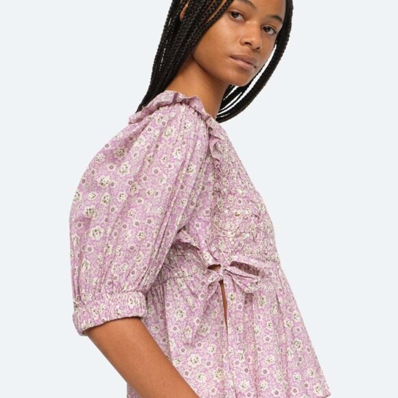 Sea NY Ida Smocked Top - Picture 3 of 6